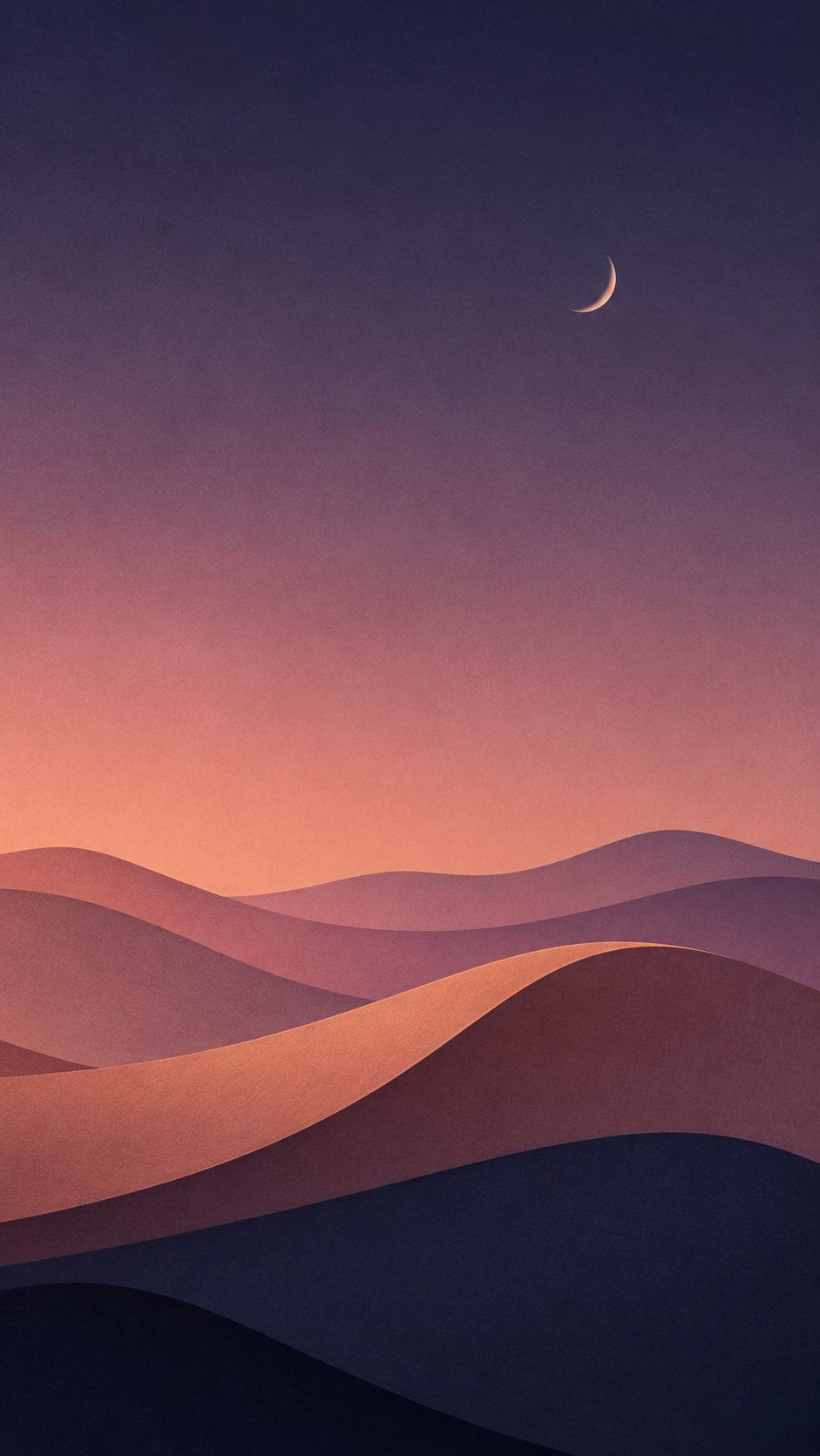Desert Moon Abstract Handy Wallpaper