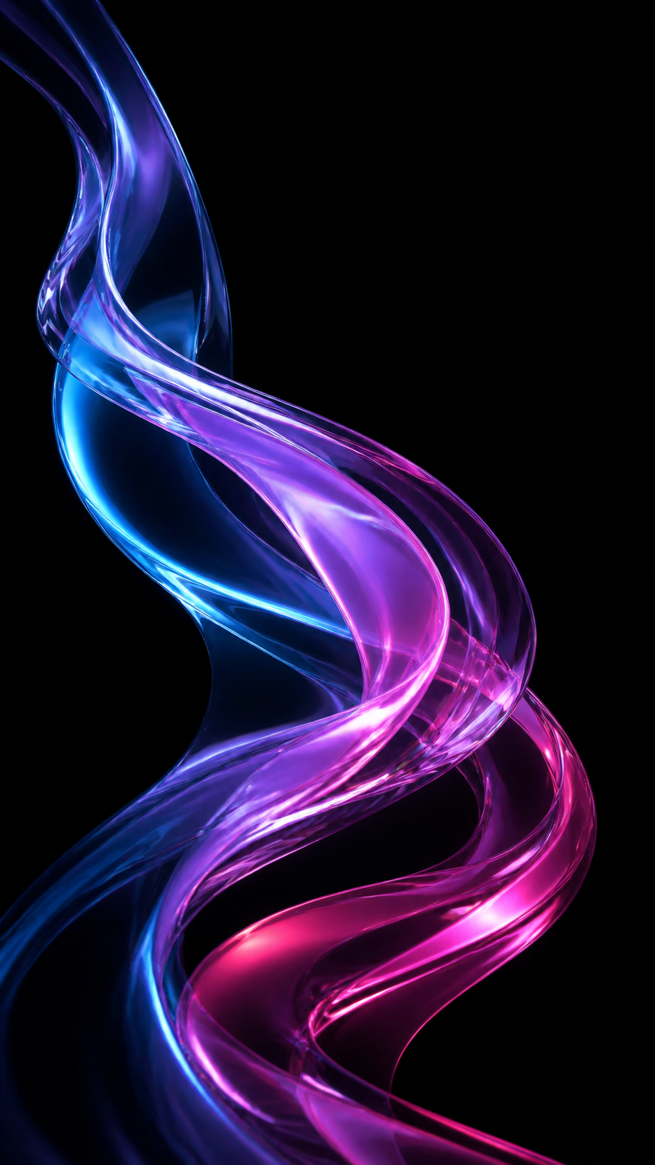 Neon Glass AMOLED Handy Wallpaper