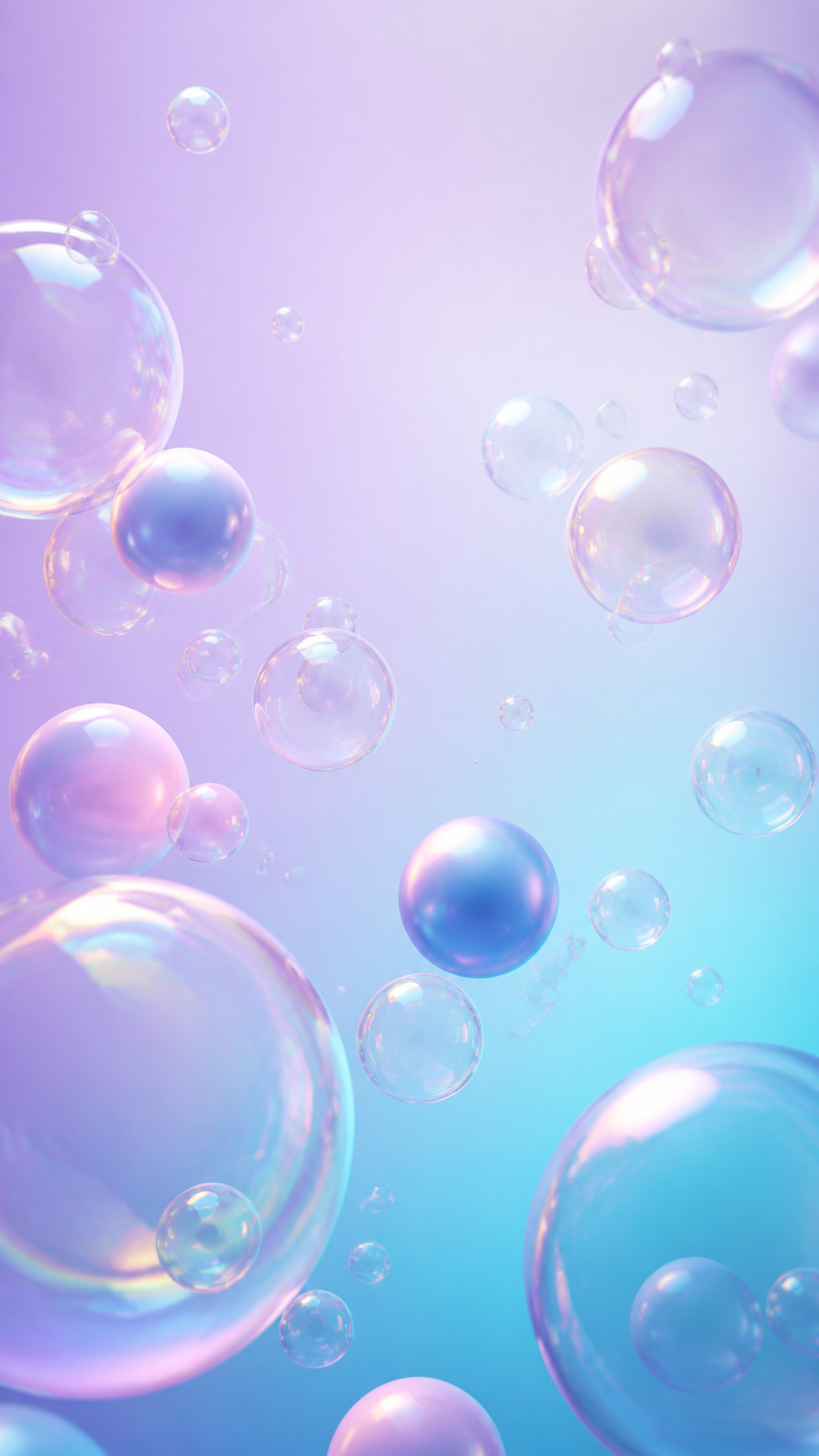Pastel Bubbles Abstract Handy Wallpaper